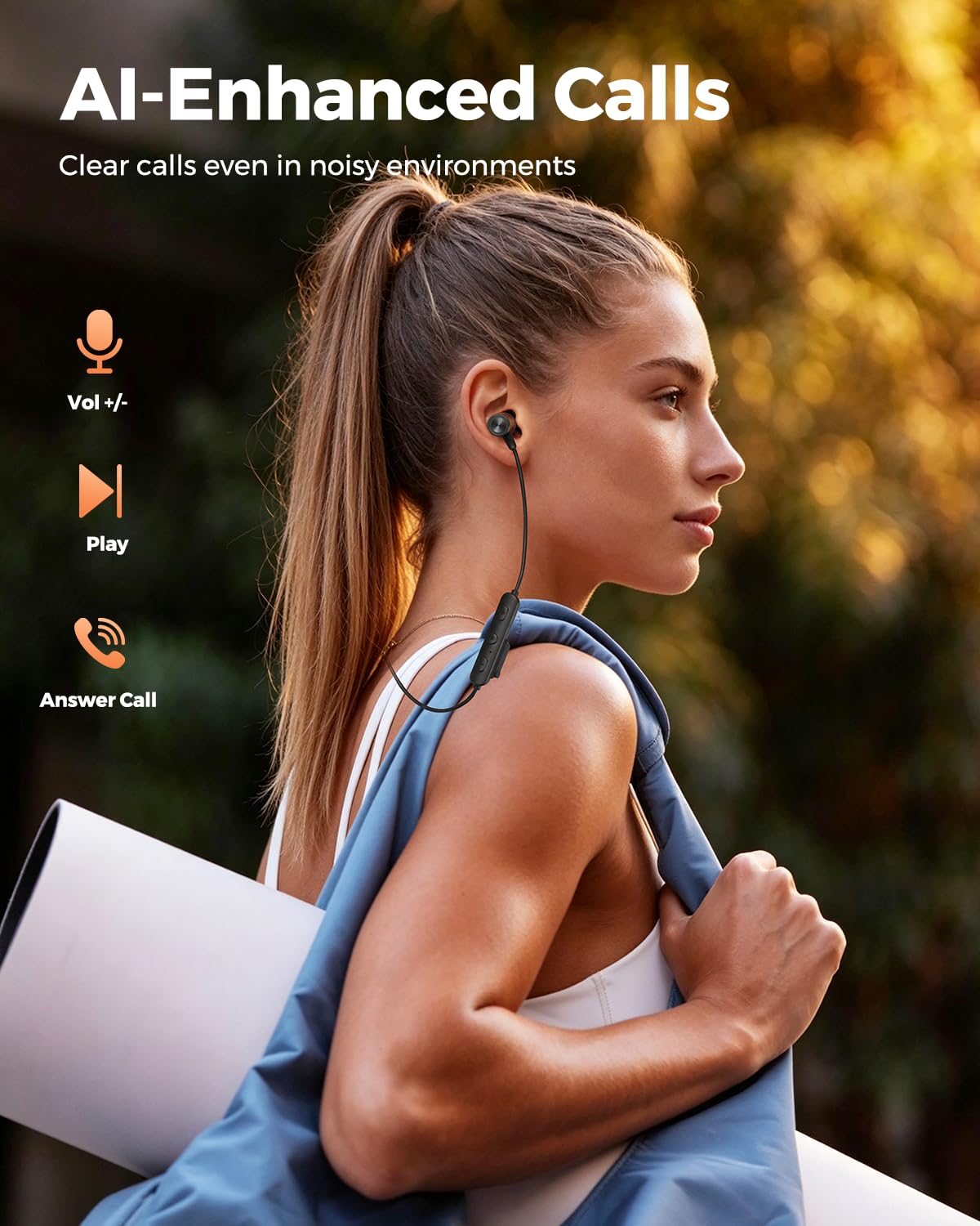 truefree HD-200 Auricolari Wireless, Cuffie Bluetooth 6.0 con Archetto Magnetico da Collo, Audio Spaziale, Doppia Connessione, 20 Ore di Autonomia, IP67 Impermeabili per Sport e Pendolarismo