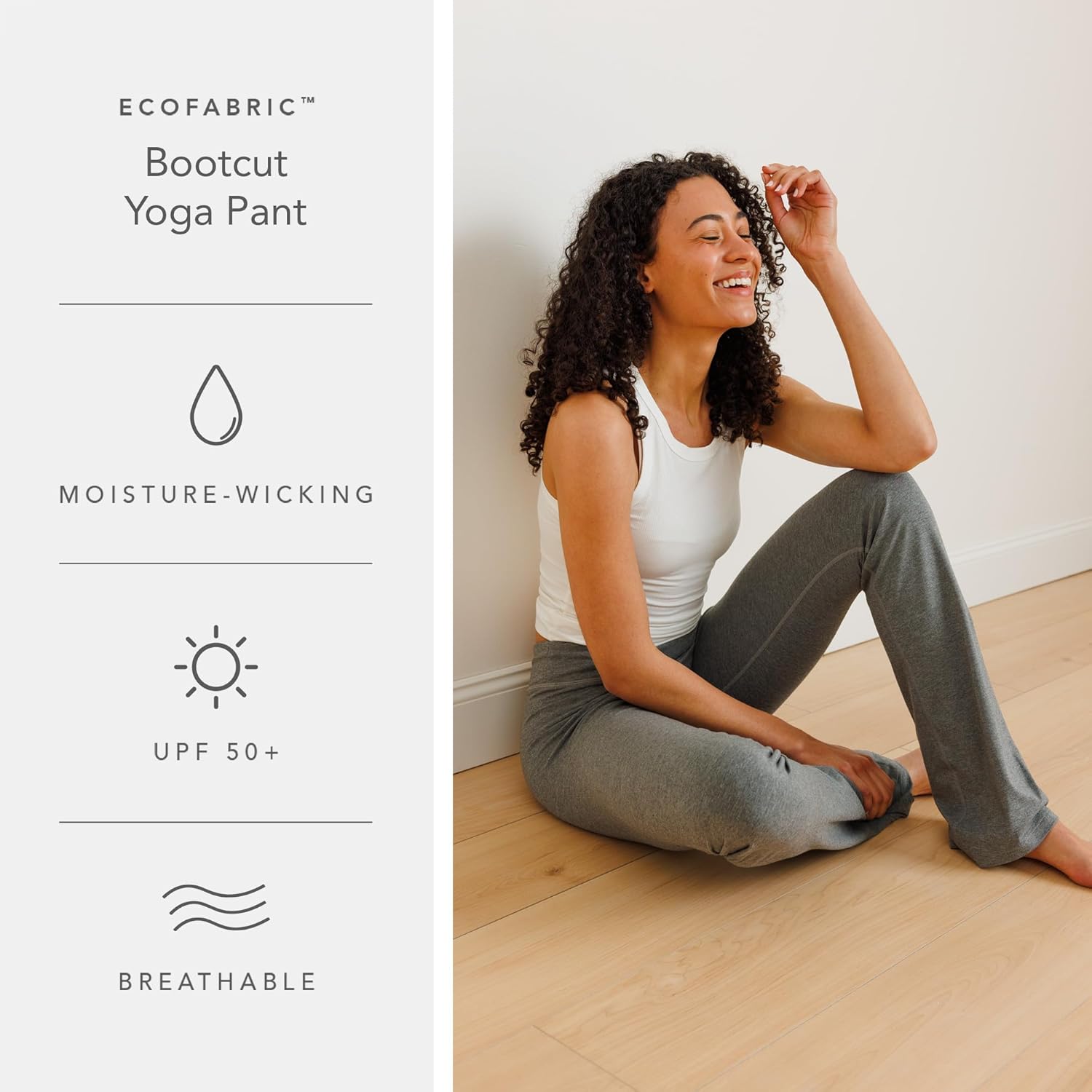 Fishers Finery Women's Organic Cotton Blend Bootcut Yoga Pant; Athletic Casual Pant - Image 6