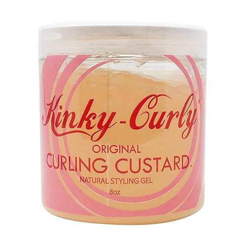 Miniatura 2 de Kinky Curly Original Curling Custard Natural Styling Gel 8oz Pack de 3