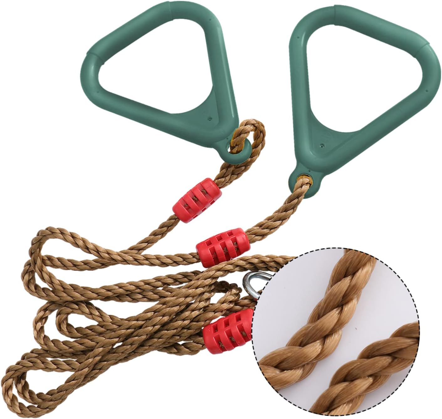 Kids Gymnastics Rings 120kg Load Capacity Sturdy Indoor Training Stretch Rings for Children Non-Slip Exercise Handles for Boys and Girls