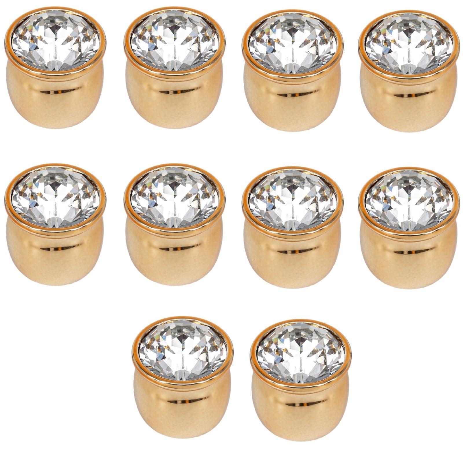Kfgisd 8078 Gold+Crystal Cupboard Handles 1Pc Knobs For Chest Of Drawers Single Hole Coffee Table Bedside Table Drawer Handle,Crystal Handles(8078 Gold+Crystal)