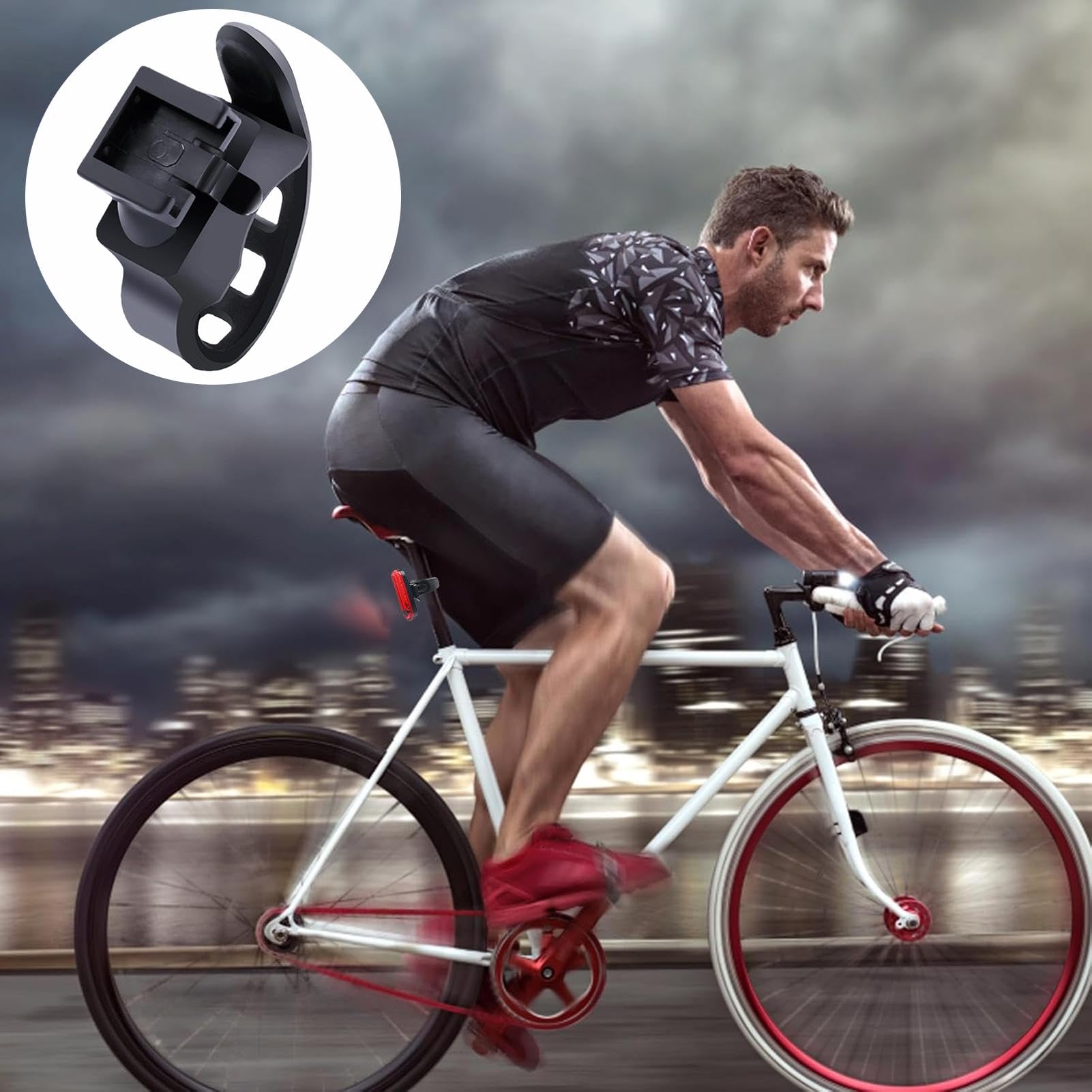 2 Pièces Sangle De Lumière De Vélo, Support De Montage pour Feu Arrière, Bande De Fixation en Silicone, Sangle De Fixation De Rechange, pour Vélo De Montagne Cyclisme Et De Route