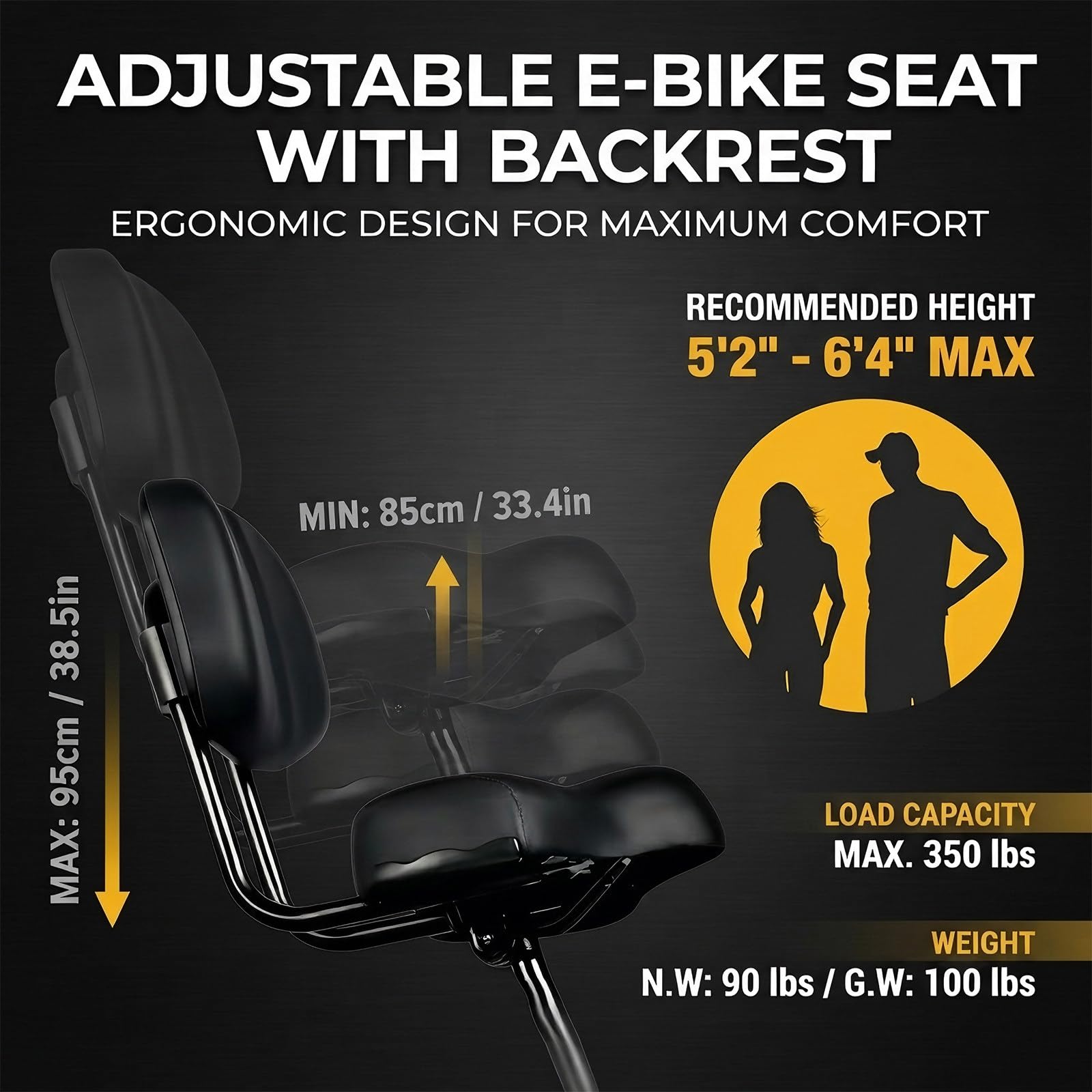 Triciclo Elettrico per Adulti 20 Pollici, Pieghevole, Telaio in Lega di Alluminio, Freni a Disco Doppi, Display LCD + Copertura Antipolvere in Tessuto 600D per Ciclismo All'Aperto Grey
