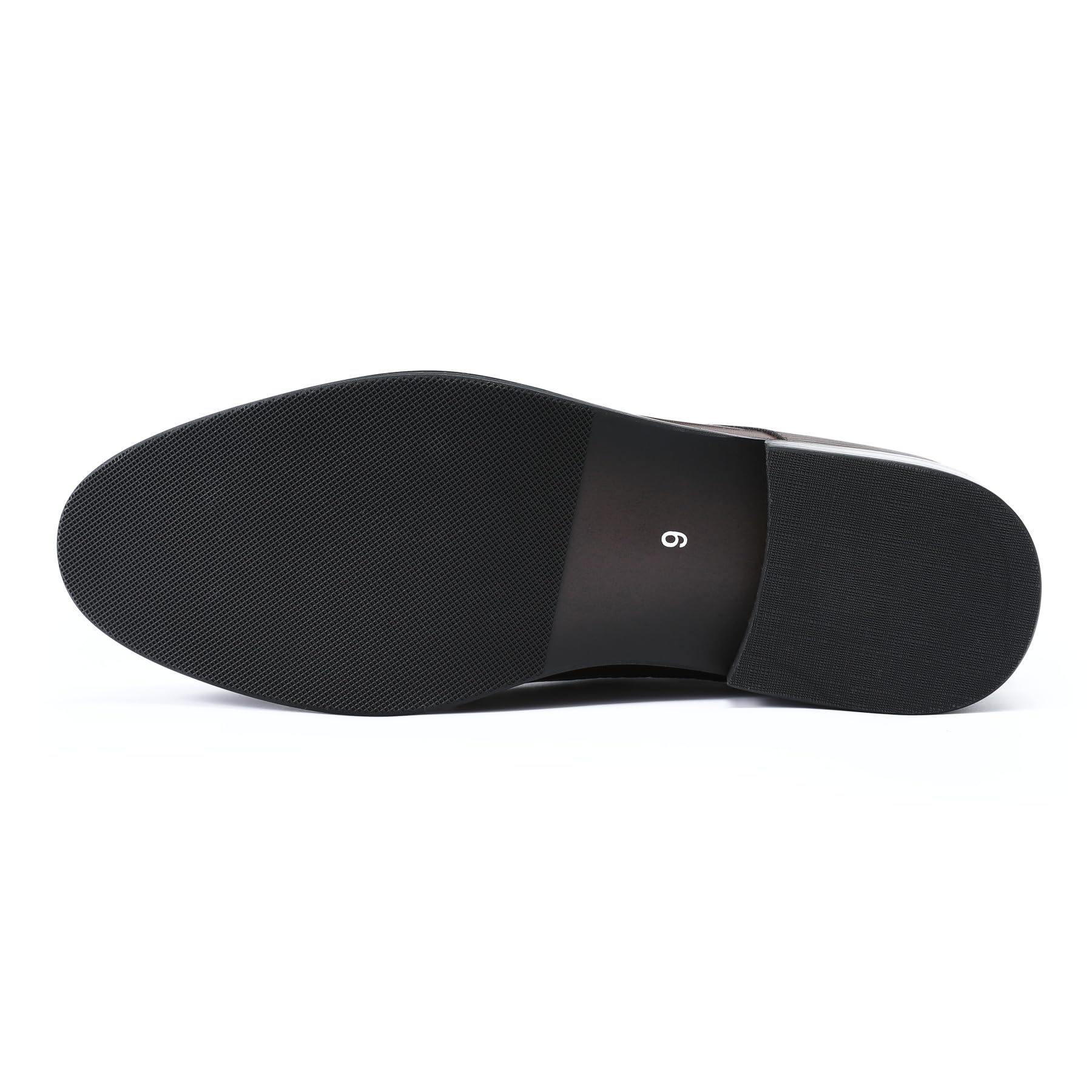 YFFUSHI Zapatos de Piel con Textura Derby para Hombre, con Cordones, Puntera Puntiaguda, de Vestir, sin Cordones