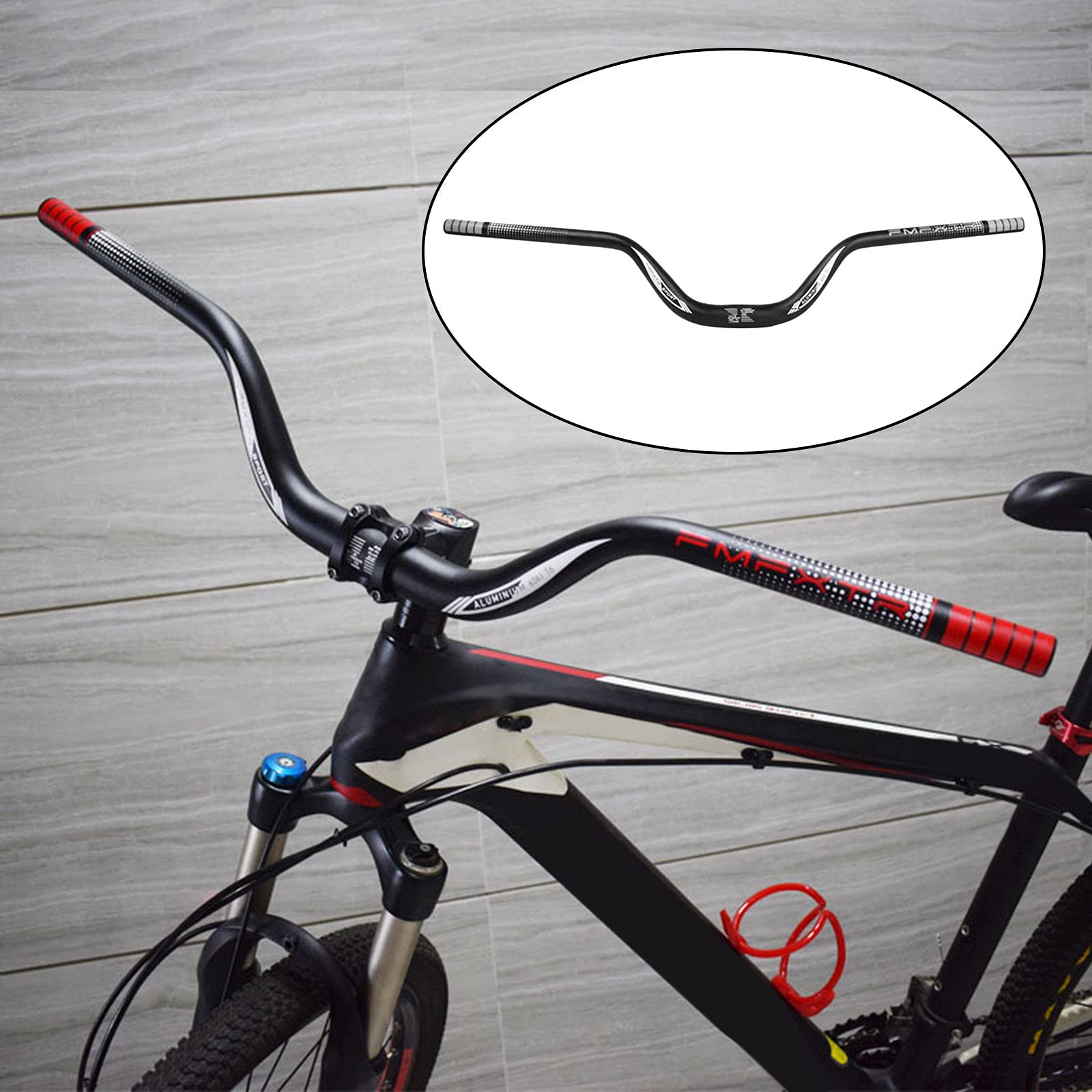 Sharplace Guidon de Vélo 72/78cm 31.8mm en Alliage d'Aluminium à Vélo VTT Riser Guidon Cintre Extra Long Durable et Facile à Installer, Multicolore