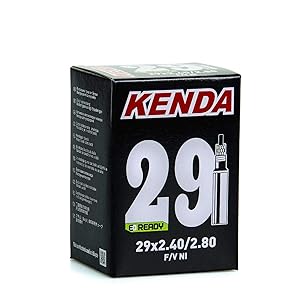 Kenda - Cámara de Aire Presta 32mm Para Bicicleta Montaña Antipinchazos - 29 x 2.40-2.80 - Espesor 1mm - Autosellante - Negro