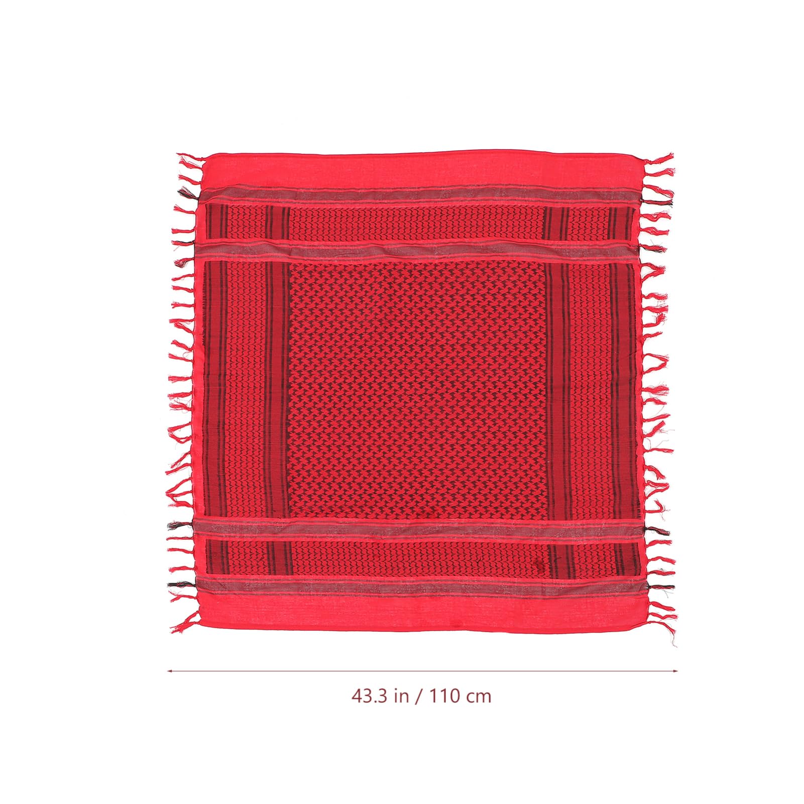 Didiseaon Style Arab Scarf Hiking Neck Shawl Tassel Finish Warm Desert Wrap for Seasons