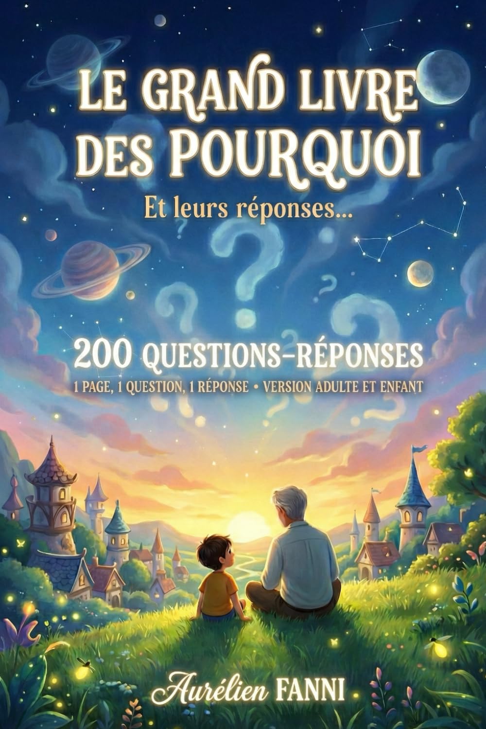 Le grand livre des pourquoi: Et leurs réponses… 1 question, 1 page, 2 réponses. La réponse pour adulte et la version adaptée pour enfant (jusqu'à 12 ans) sur la même page !