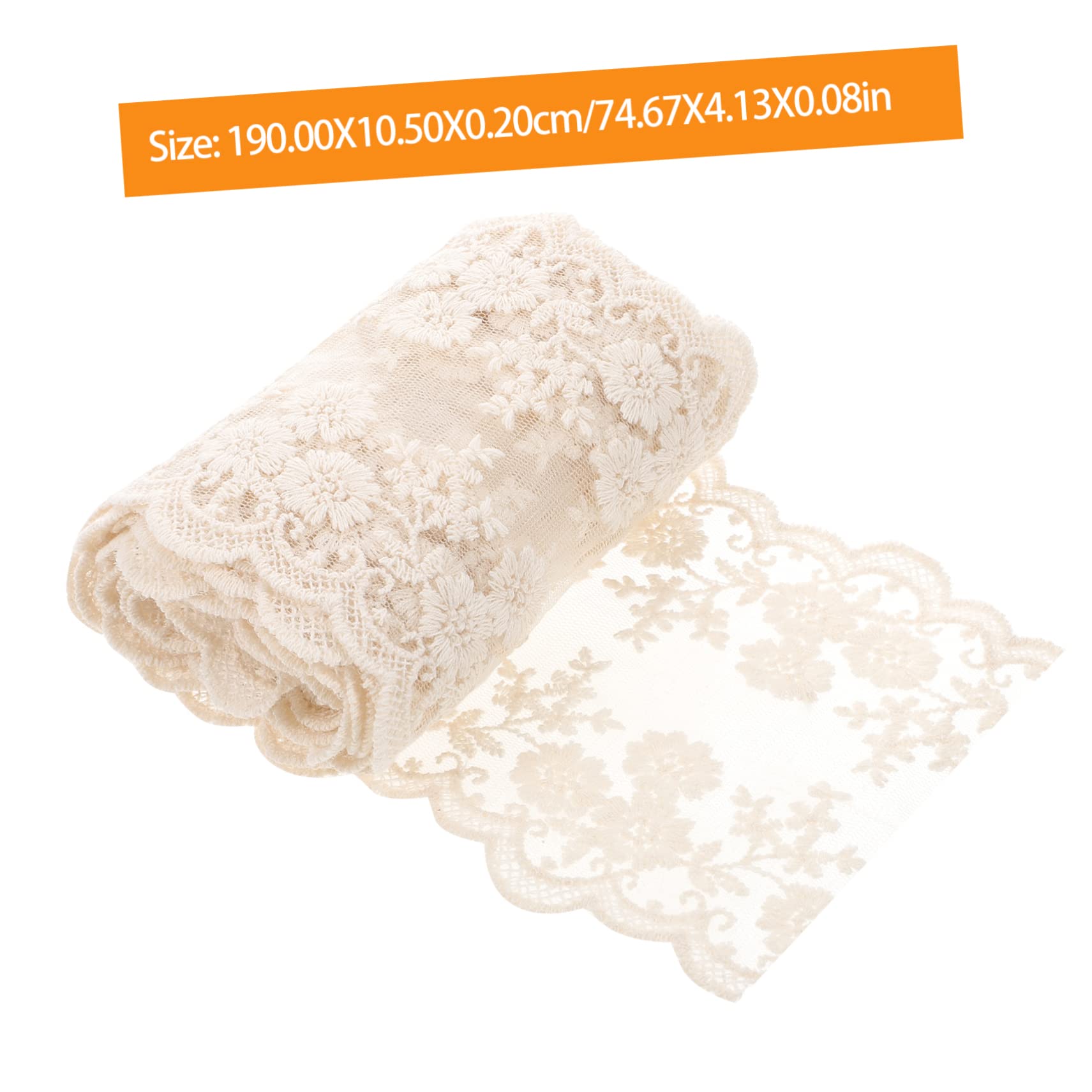 SHINEOFI 4rollos Cinta De Encaje Decorativa Para Ropa Bordes De Encaje Para Manualidades y Boda Para Vestidos y Decoraciones De Hogar
