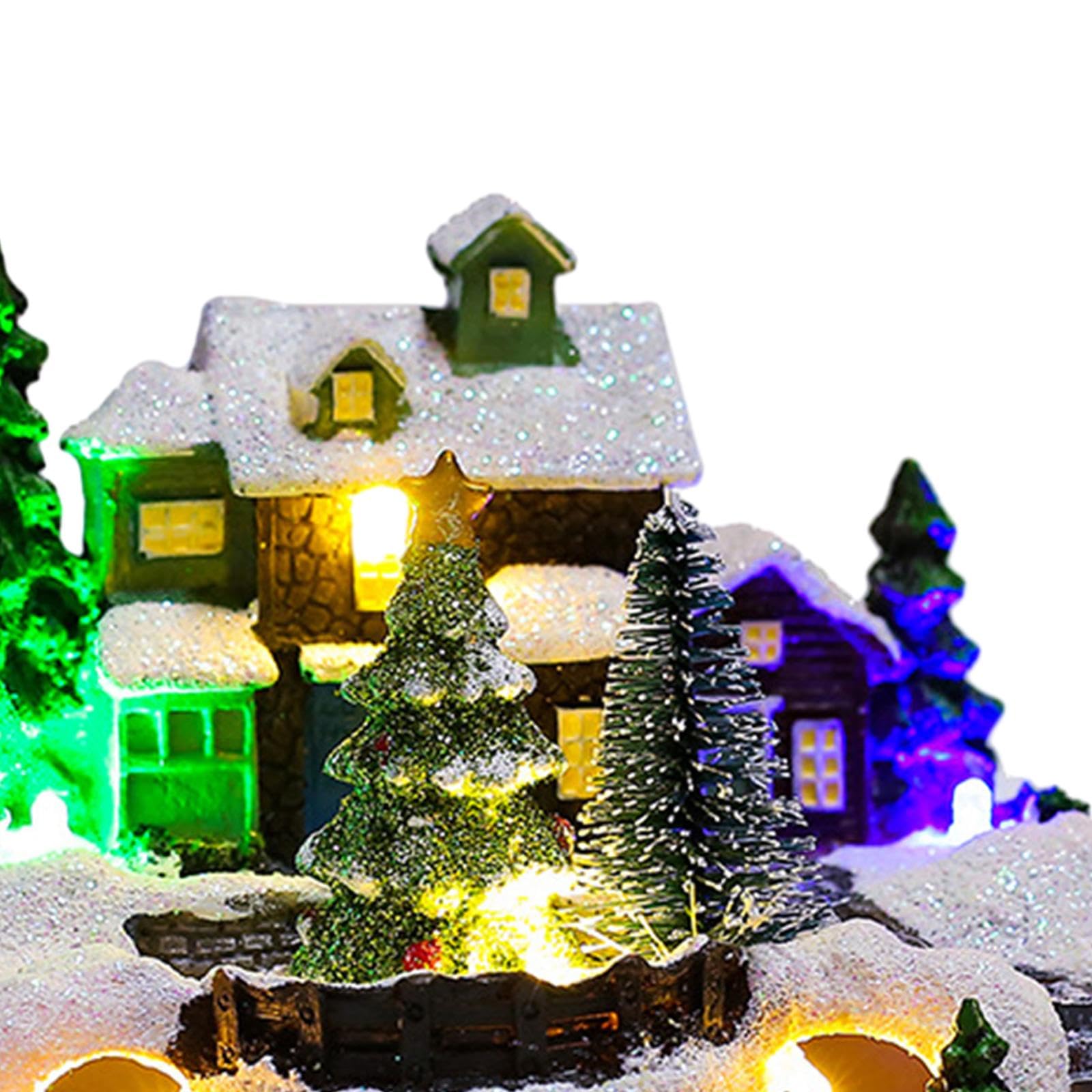 【美品】クリスマス　雪の街　ヴィレッジハウス　ライトハウス 美品】クリスマス 雪の街 ヴィレッジハウス ライトハウス 美品