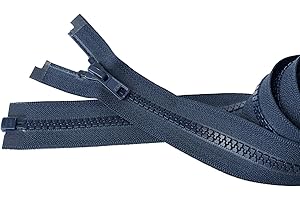 2pcs 30 Inch YKK #5 Vislon Molded Plastic Separating Zippers for Medium...