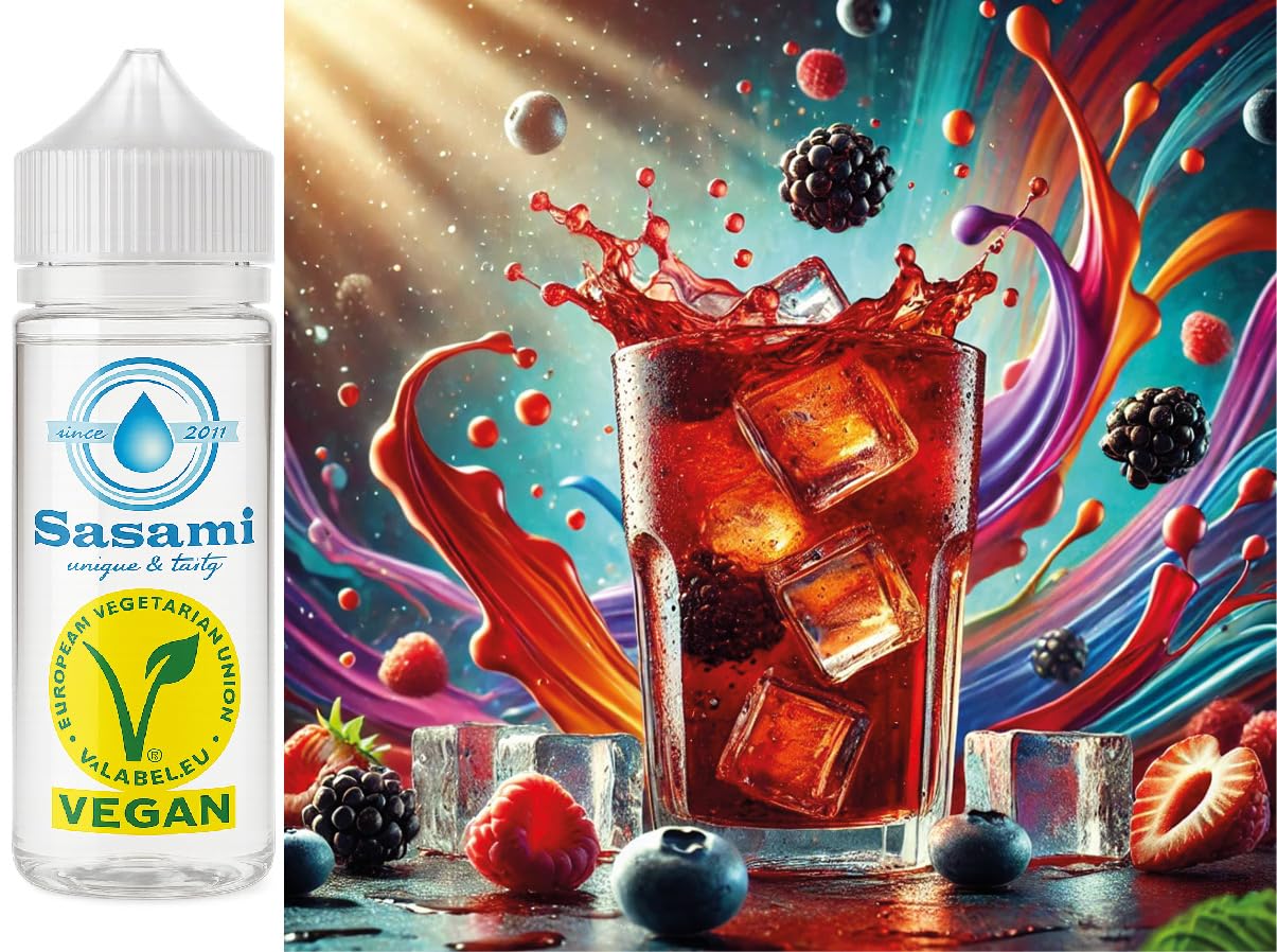 Aroma concentrato tè freddo frutti di bosco - vegano - Sasami - 100ml