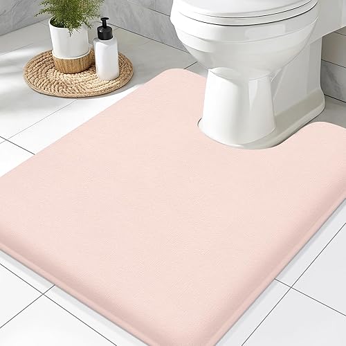 Miniatura 119 de Smiry Tapete de baño de espuma viscoelástica de 24 x 16 pulgadas, extra suave y absorbente, antideslizante, lavable para suelo, ducha y bañera,