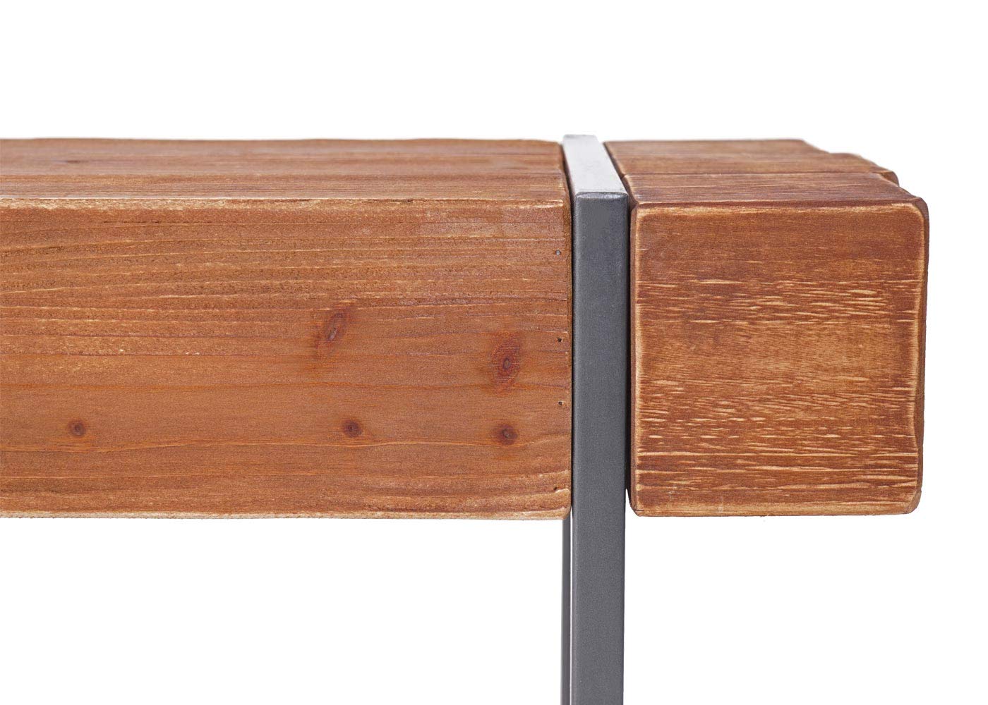 Mendler Sitzbank HWC-A15, Esszimmerbank Bank, Tanne Holz rustikal massiv MVG-Zertifiziert - braun 160cm