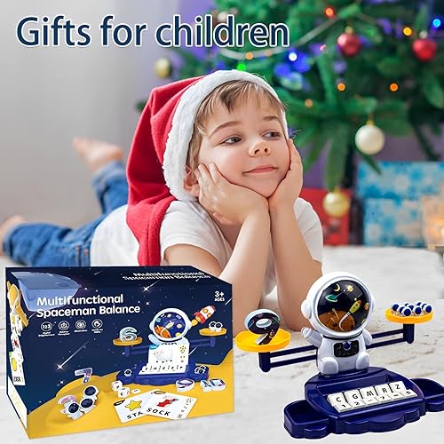 Miniatura 5 de Astronaut Balance Cool Math Game para niños, juguetes STEM para niños de 3, 4, 5, 6 años, fórmula de palabras, cálculo, preescolar, educativo,