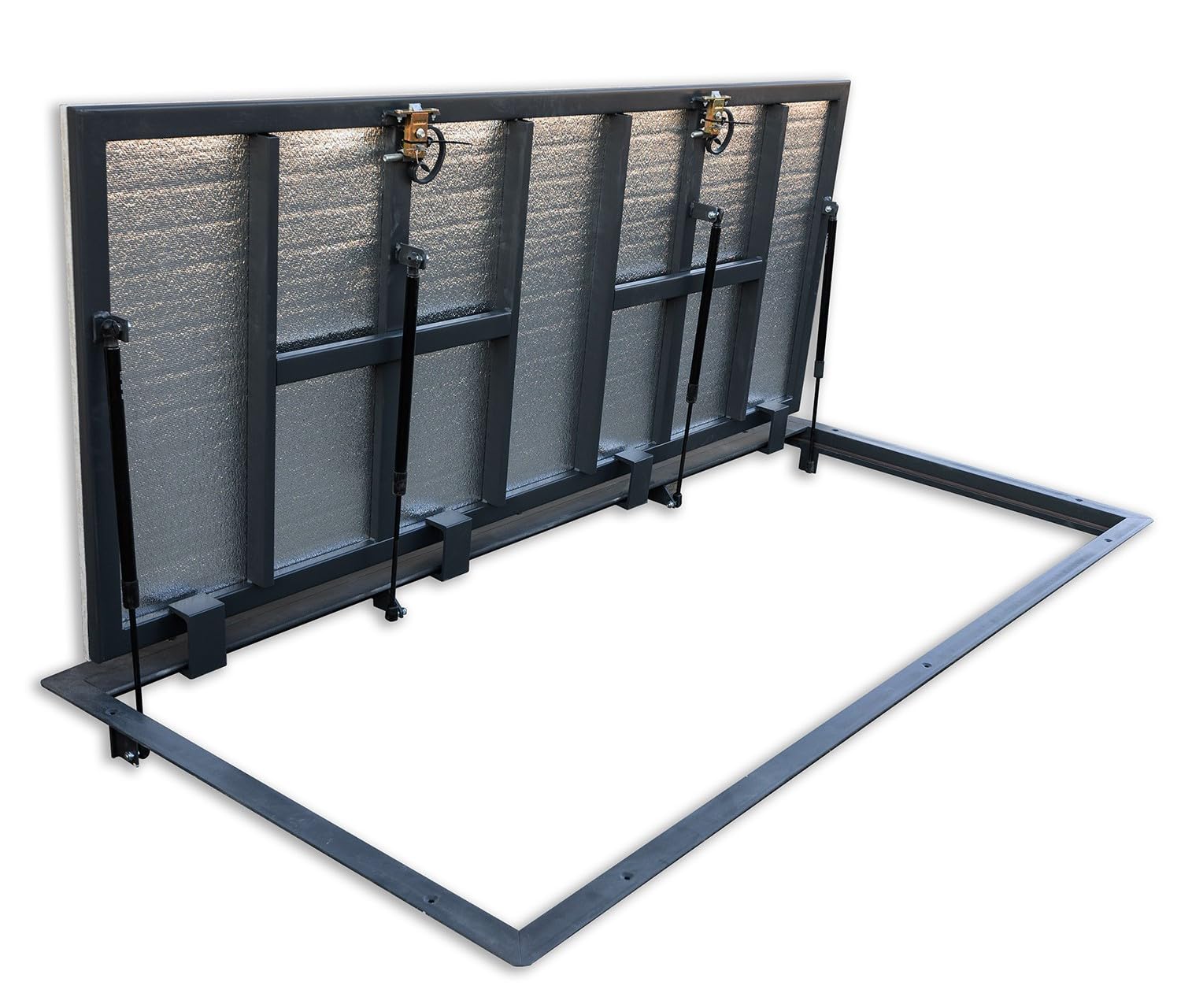 Vloerluik 800 x 900 mm - Inloopschachtafdekking - Kanaalschacht - Schachtafdekking - Revisieschacht - Kelder Verborgen Deur - Robuust Stalen Vloerluik voor Kelders en Inspectieschachten