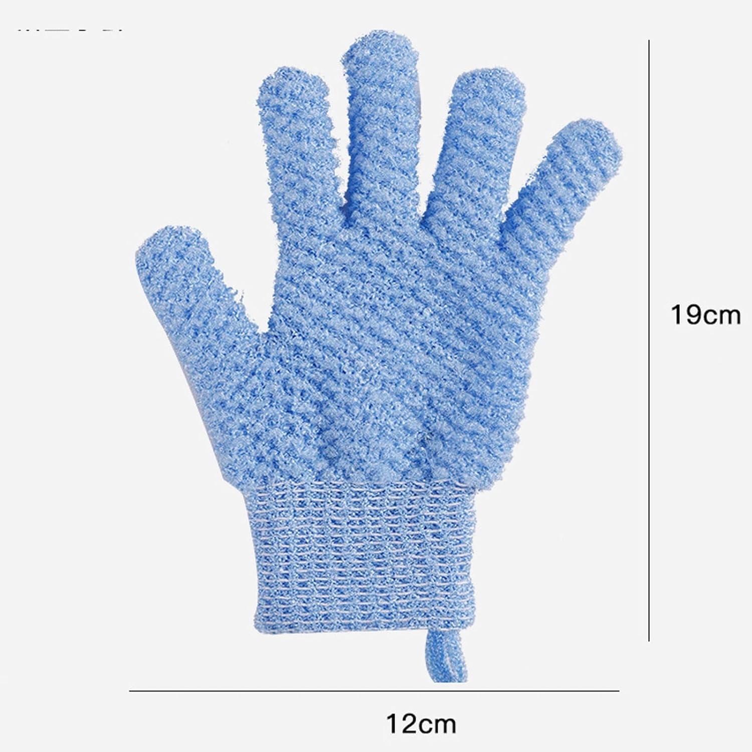 Bath Loofahs 1 Pcs Nylon Full Finger Frosted Bath Glove Exfoliating Mitt for Shower Scrub Massage Wash Skin Moisturizing Body Sponge(Pink)