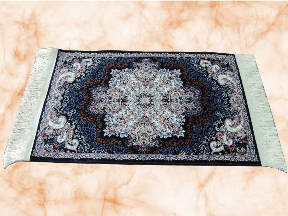 100万ノット/豪華な色柄ペルシャ柄絨毯 玄関マット カーペット ラグ 高