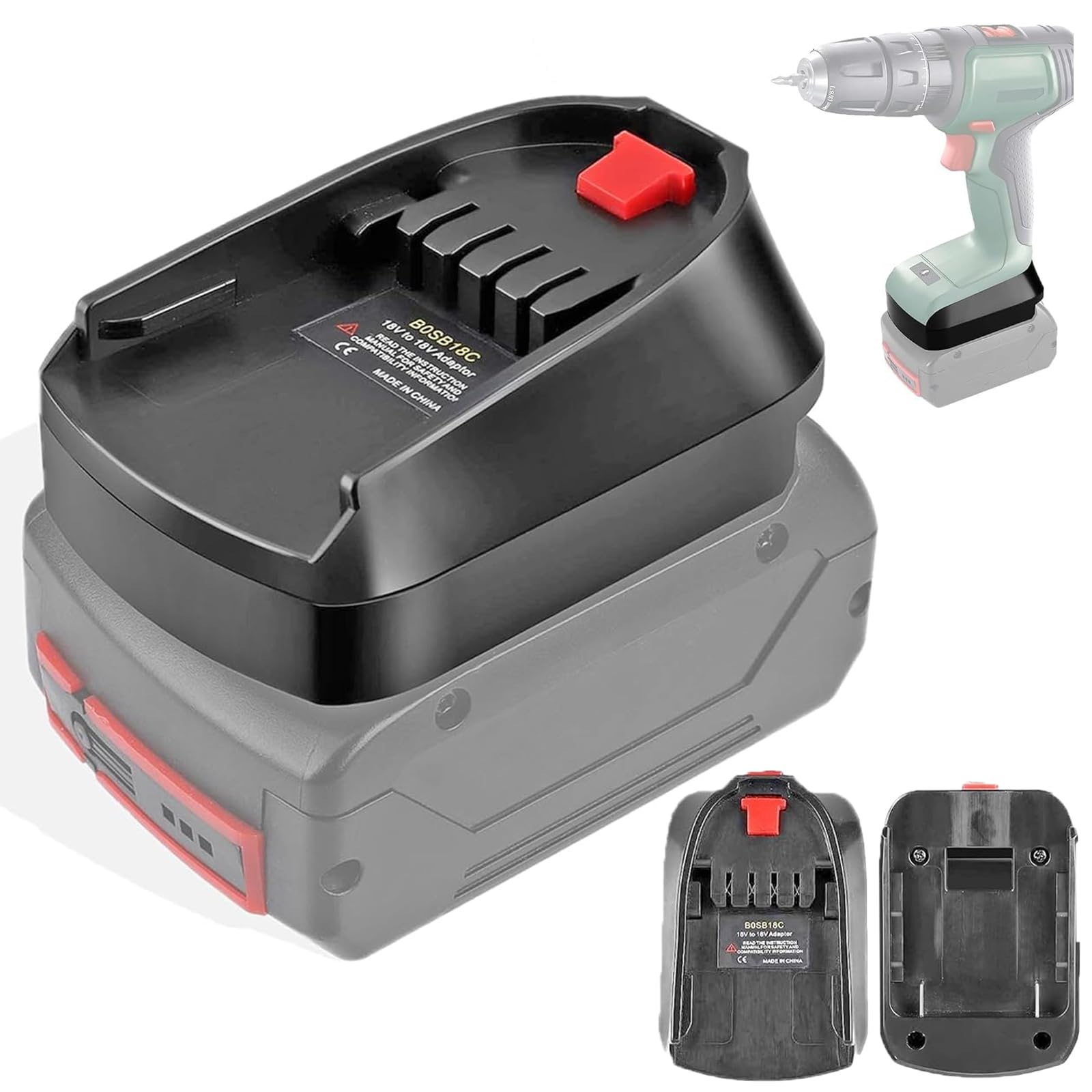 BAT20TL BOSB18C Battery Adapter GBA to PBA 18V Power Tool, Fits for Bosch Professional 18V System Lithium-Ion Battery, Convert to for Bosch Home and Garden Power PBA Cordless Tool