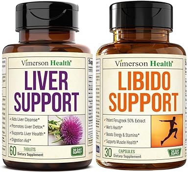Liver Cleanse Detox & Repair Milk Thistle Supplement - Herbal Liver Support & Muscle Strength Support for Men with Fenugreek, Maca Root, Tongkat Ali