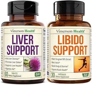 Liver Cleanse Detox & Repair Milk Thistle Supplement - Herbal Liver Support & Muscle Strength Support for Men with Fenugreek, Maca Root, Tongkat Ali