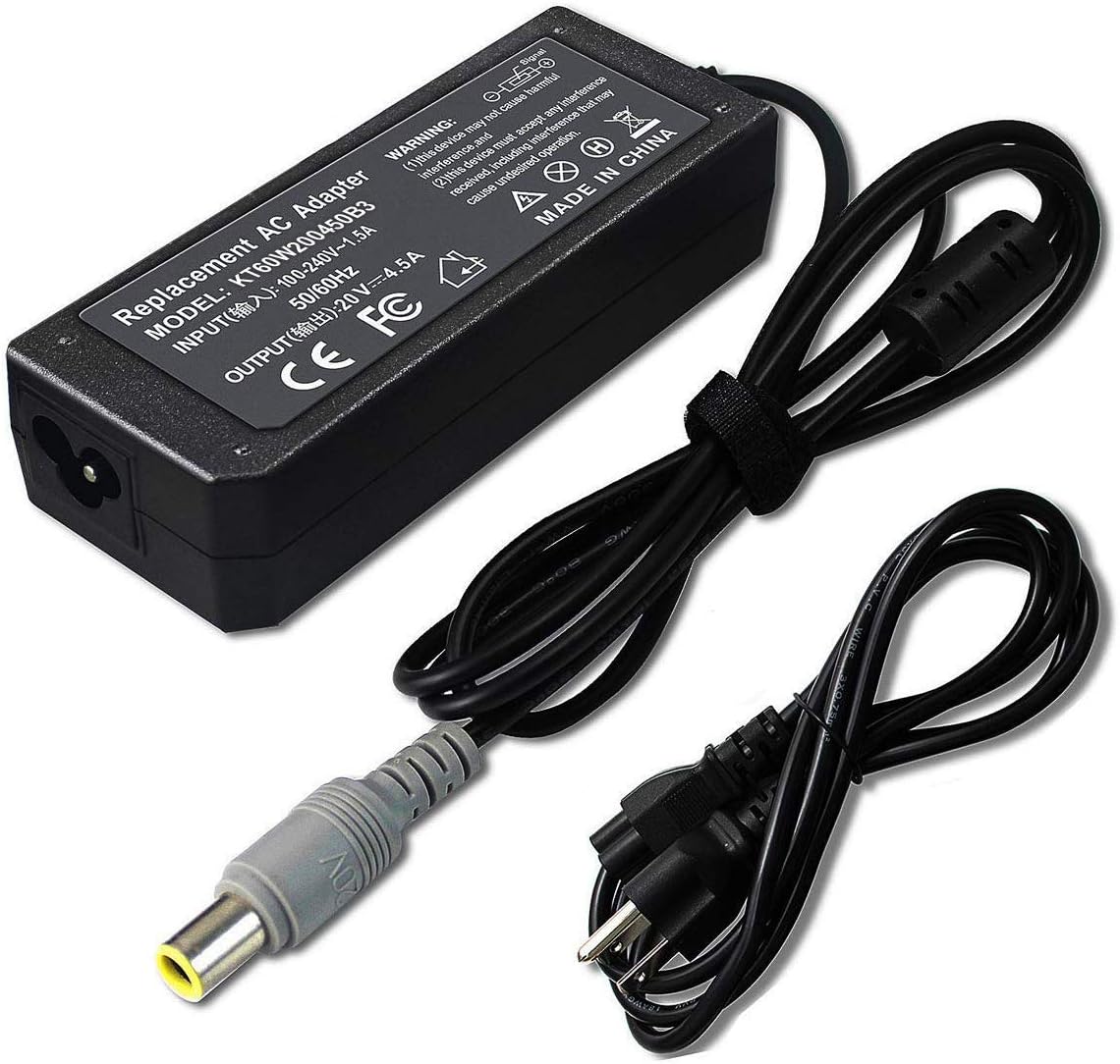 90W 65W 92P1109 92P1156 40Y7659 Charger Compatible with Lenovo X230 X220 X131E T430 T430S T420 T410 T510 T530 92P1105 92P1107 92P1213 92P1155 93P5026 40Y7696 41R4493 42T4418 X200 T420S E530 T400 X201