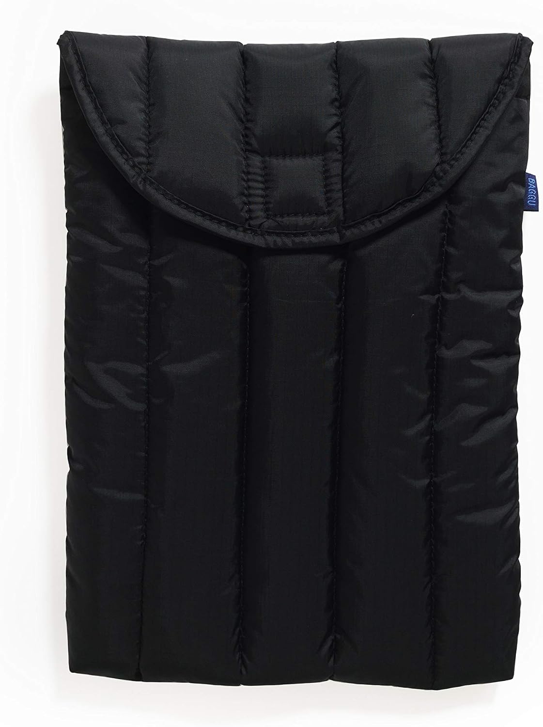 BAGGU Puffy Laptop Sleeve, Ripstop Nylon 13" Electronics Sleeve, Black