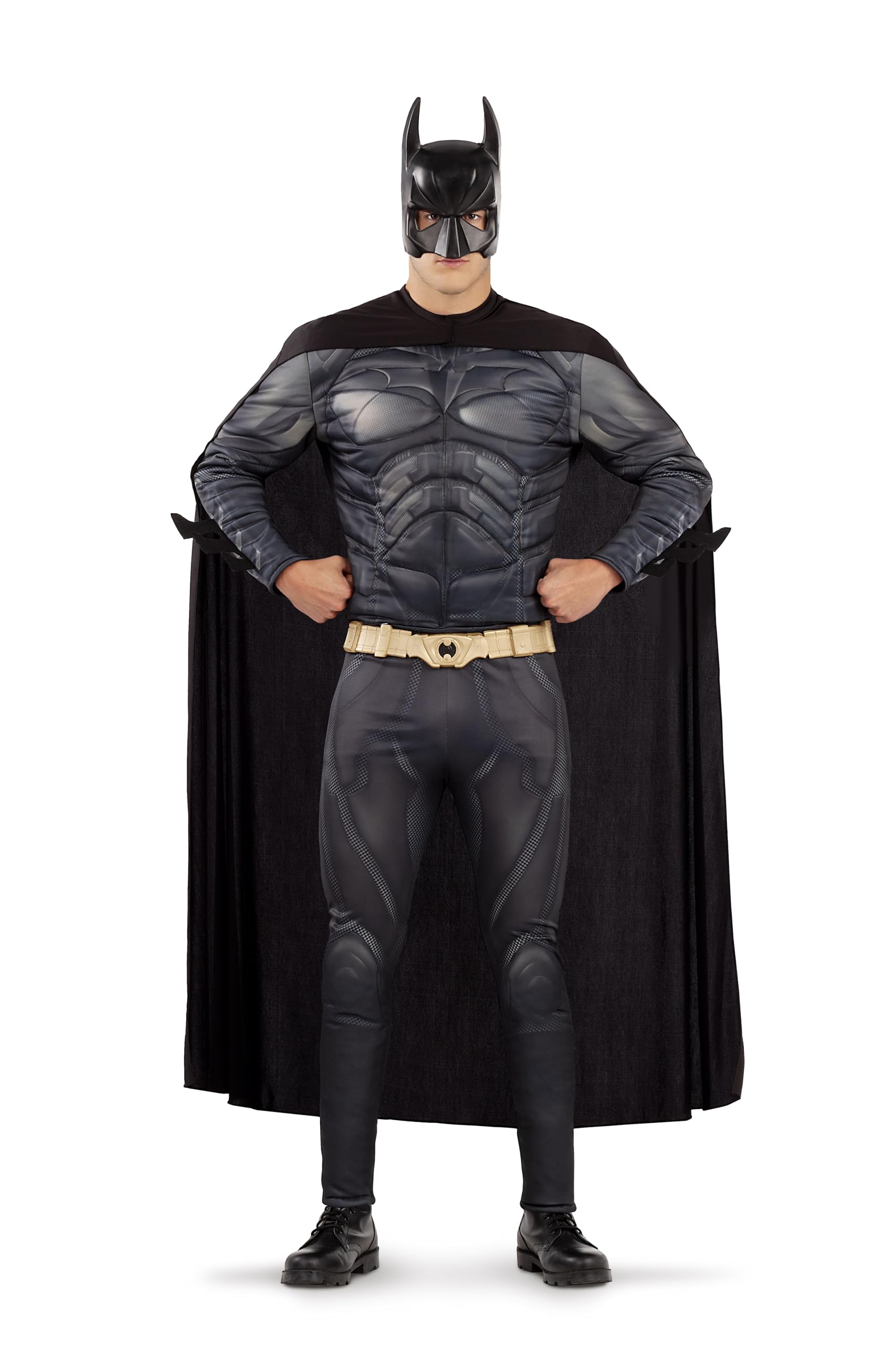 Funidelia | Disfraz de Batman con batarangs para hombre Caballero Oscuro & Superhéroes - Disfraz para adultos y divertidos accesorios para Fiestas, Carnaval y Halloween - Talla S