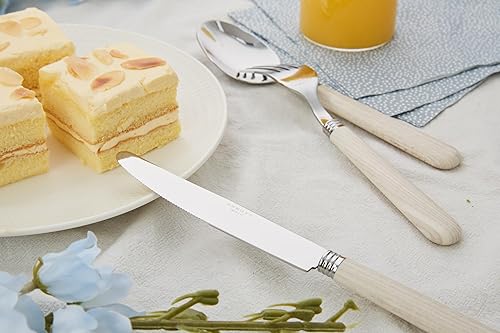 Miniatura 7 de ANNOVA Juego de cubiertos coloridos de acero inoxidable, utensilios de cocina, incluye cuchillos, tenedores, cucharas, tenedores de ensalada y