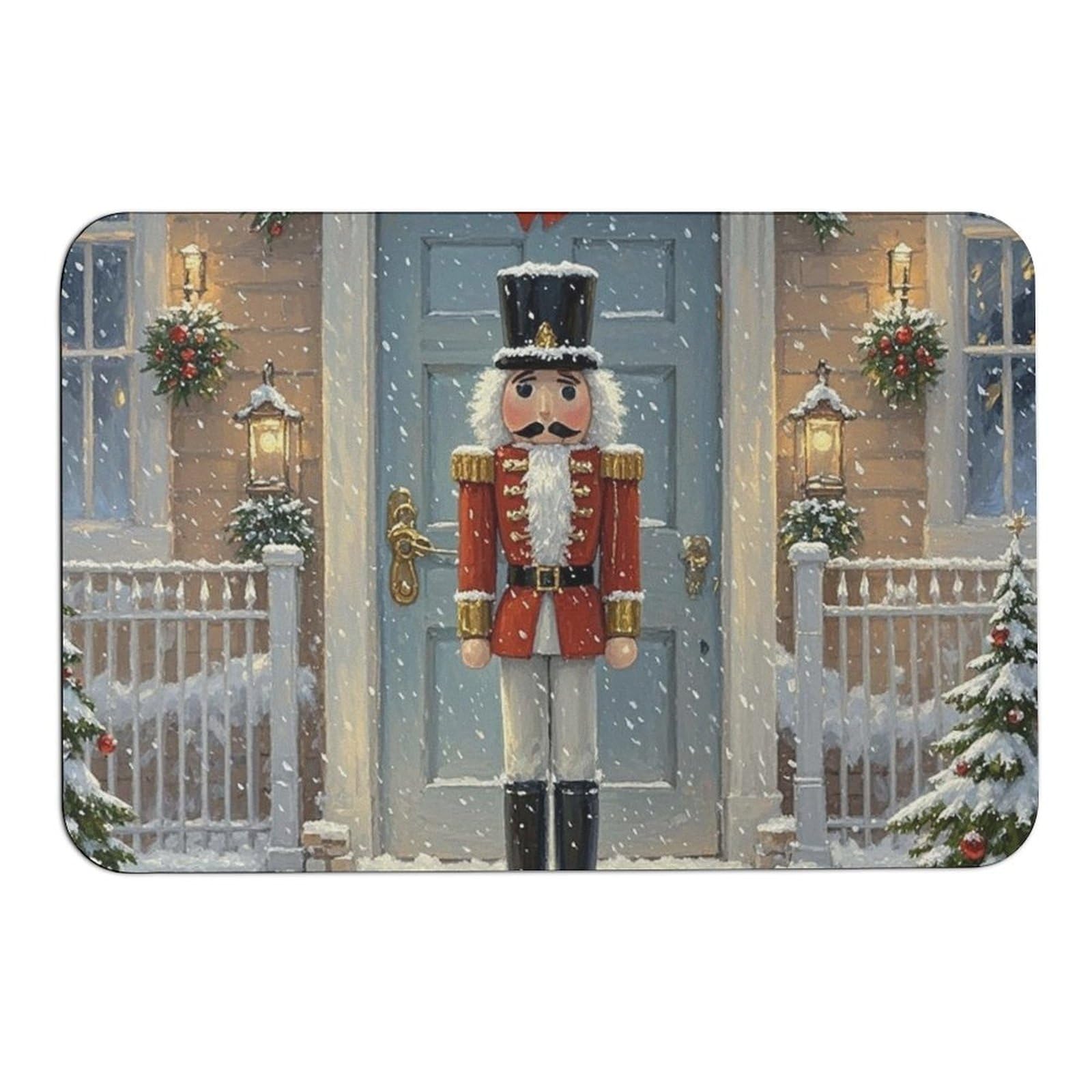 Tapis de bain vintage Casse-noisette en Diatomée antidérapant pour douche et salle de bain