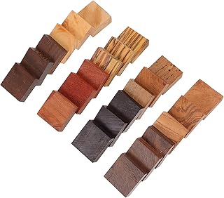 EXCEART Wooden Ring Blanks 24 Pcs 1.18 Inch Smooth Unfinished Wood Rings for DIY Jewelry Making and Craft Projects Ideal Wood Turning Blanks for Custom Rings