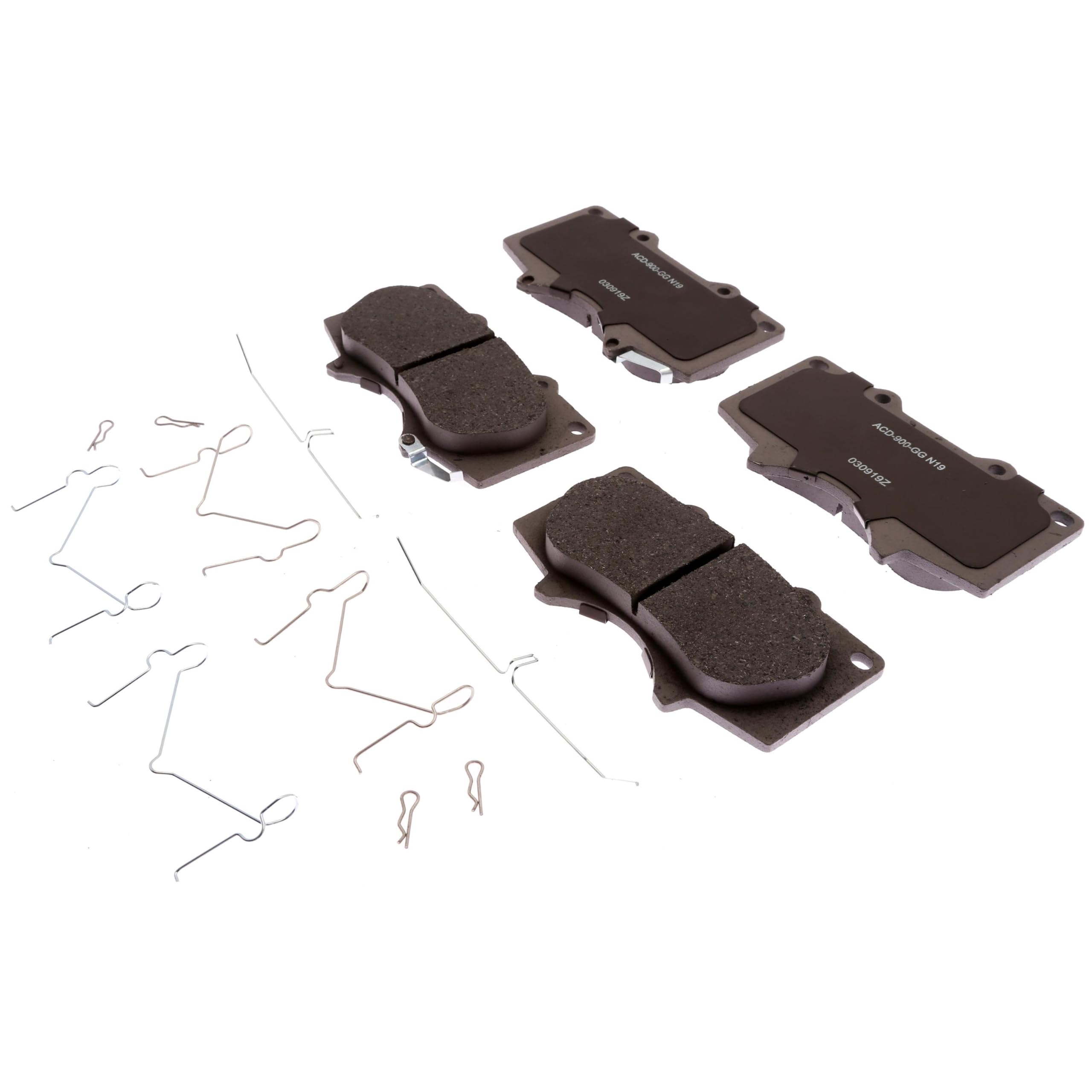 ACDelco Silver 14D976CHF1 (19387650) Ceramic Front Disc Brake Pad Set with Clips