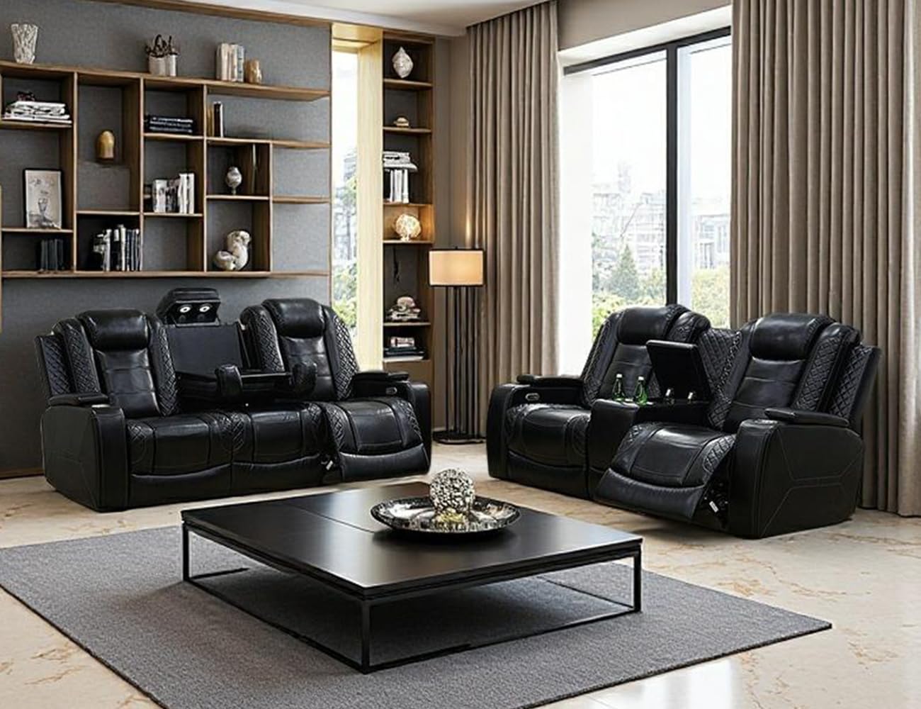 Toseslo Power Recliner Sofa and Loveseat Set