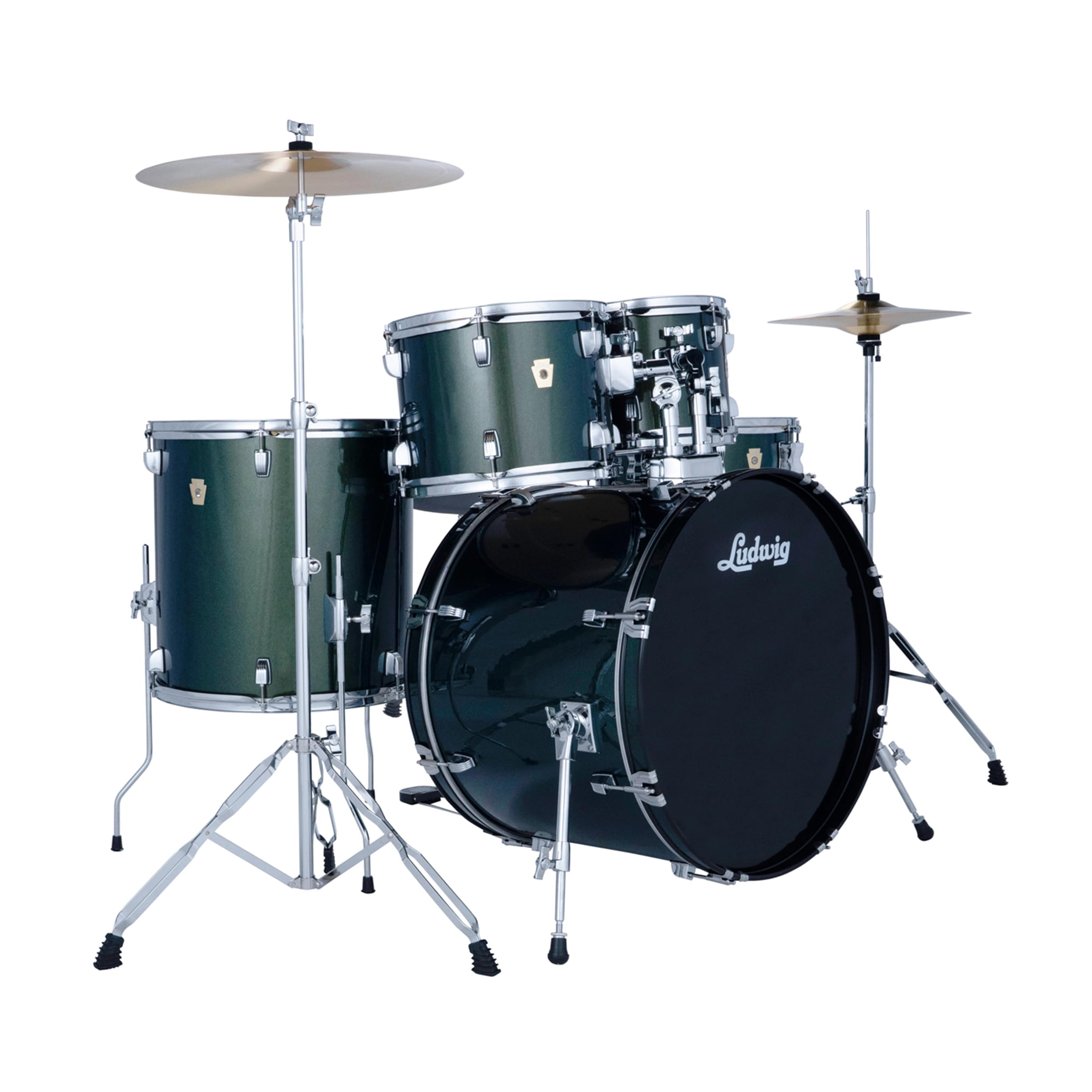 Amazon.com: Ludwig Accent Drive 5PC Drum Set W/Hardware & Wuhan