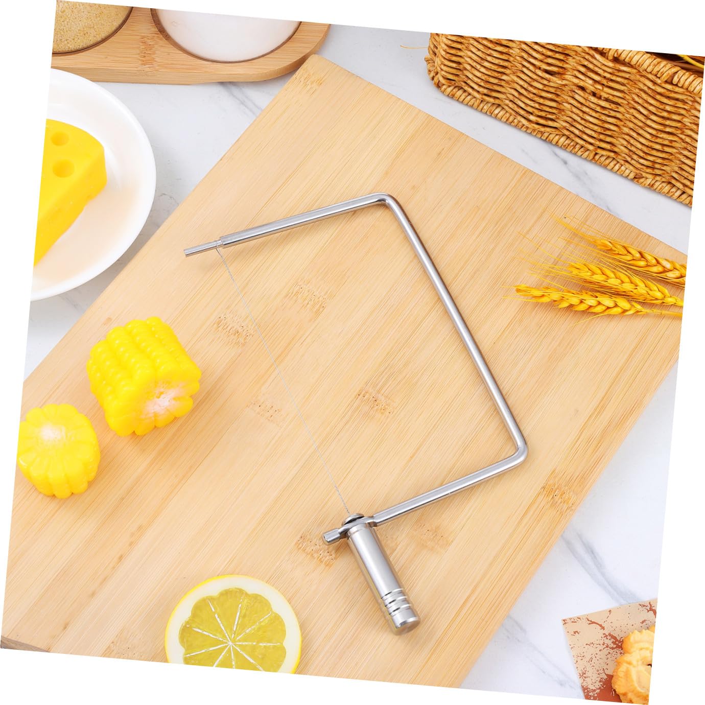 TOYANDONA 5 Stück Edelstahl Käsehobel für Blockkäse mit Ergonomischem Griff Handlicher Butter Käsedrahtschneider Kompakter Käseschneider für Partys und Dinner Einfach zu Handhaben und Sicher