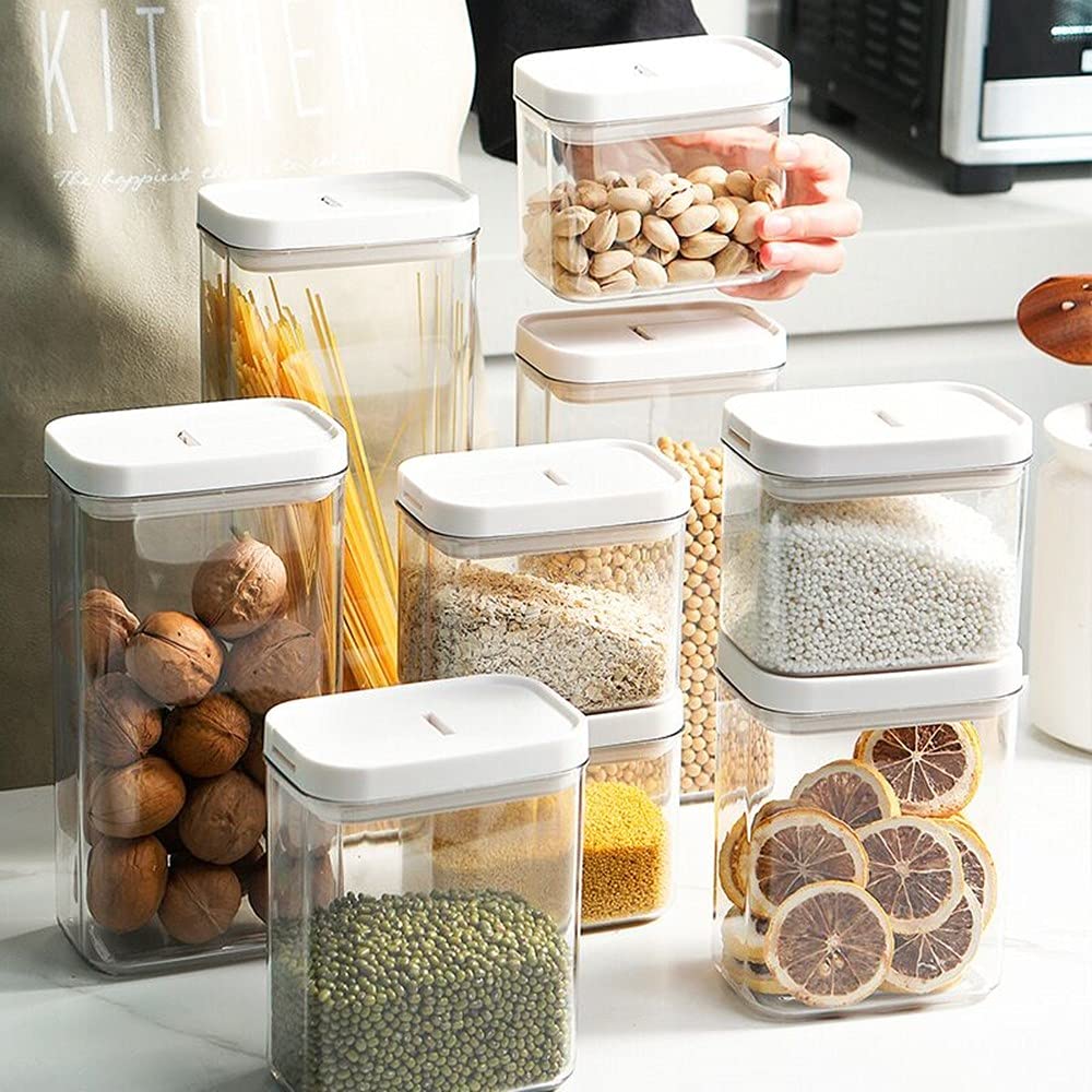 Amazon｜保存容器 プラスチック キャニスター 密閉容器 密封容器 貯蔵