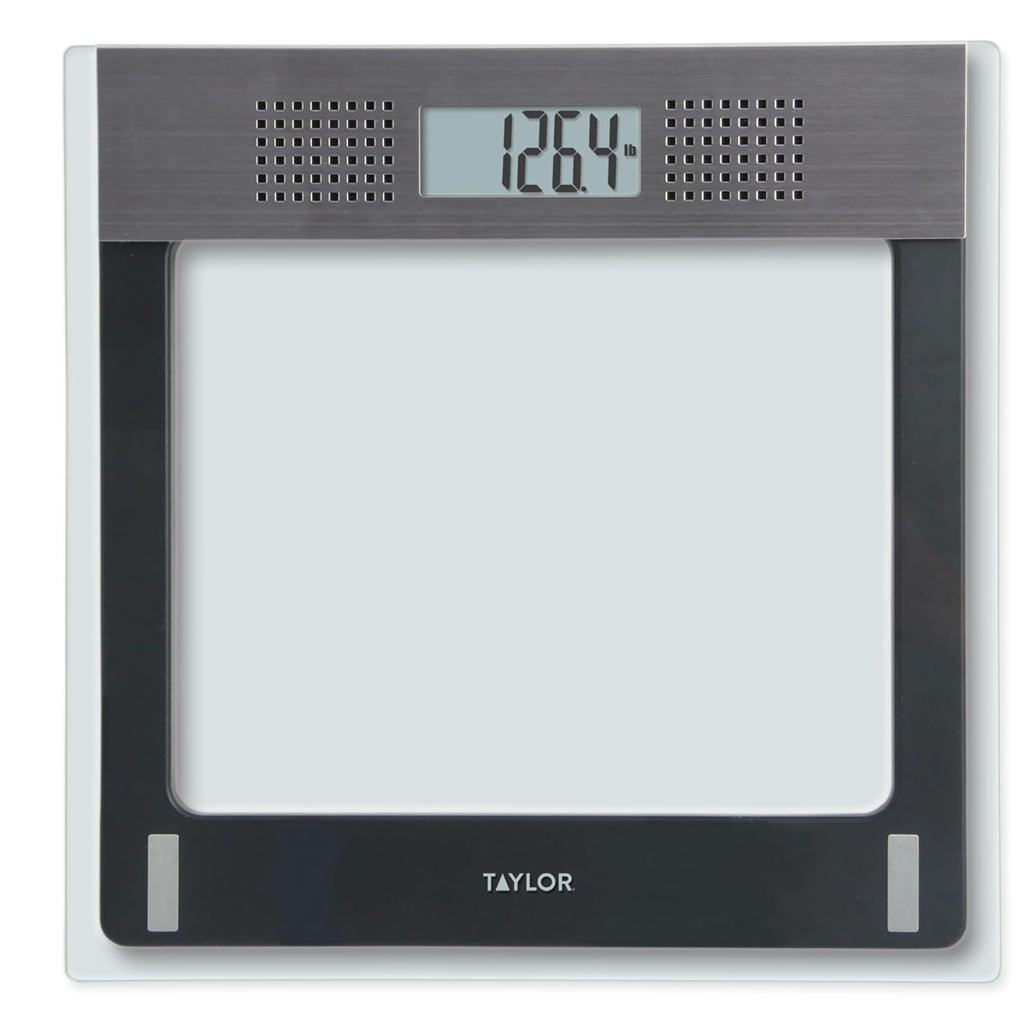 Taylor Talking Bathroom Scale for Seniors 440 lb Capacity Glass Digital Body Weight Scale with Loud Voice Readout