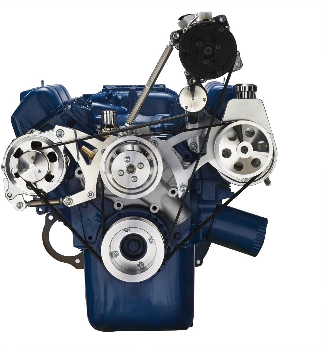 Serpentine Pulley System compatible with Ford 351C - Alternator, Power Steering & A/C Applications