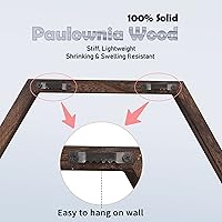 Vista 4 de WONFUlity - Estantes flotantes hexagonales, estantes de panal de madera estilo granja para almacenamiento, para baño, cocina, dormitorio, sala