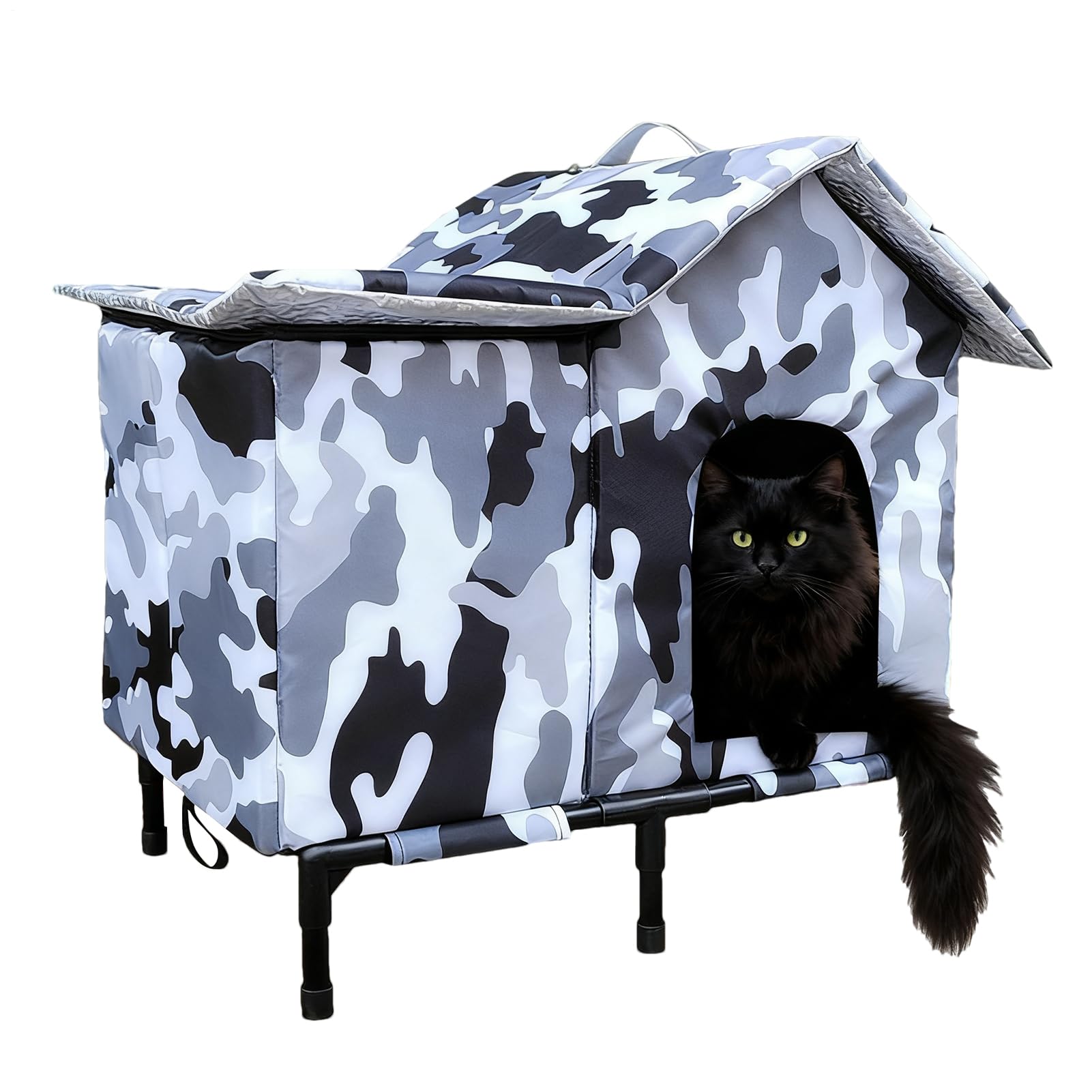 Abri d'hiver pour chat errant et jardin cabane hermétique zone résidentielle