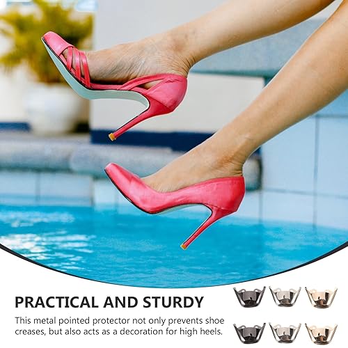 Miniatura 3 de 3 pares de botas de decoración de zapatos protectores de punta de zapato cubiertas de punta de zapatos protector de bota protector de puntera de