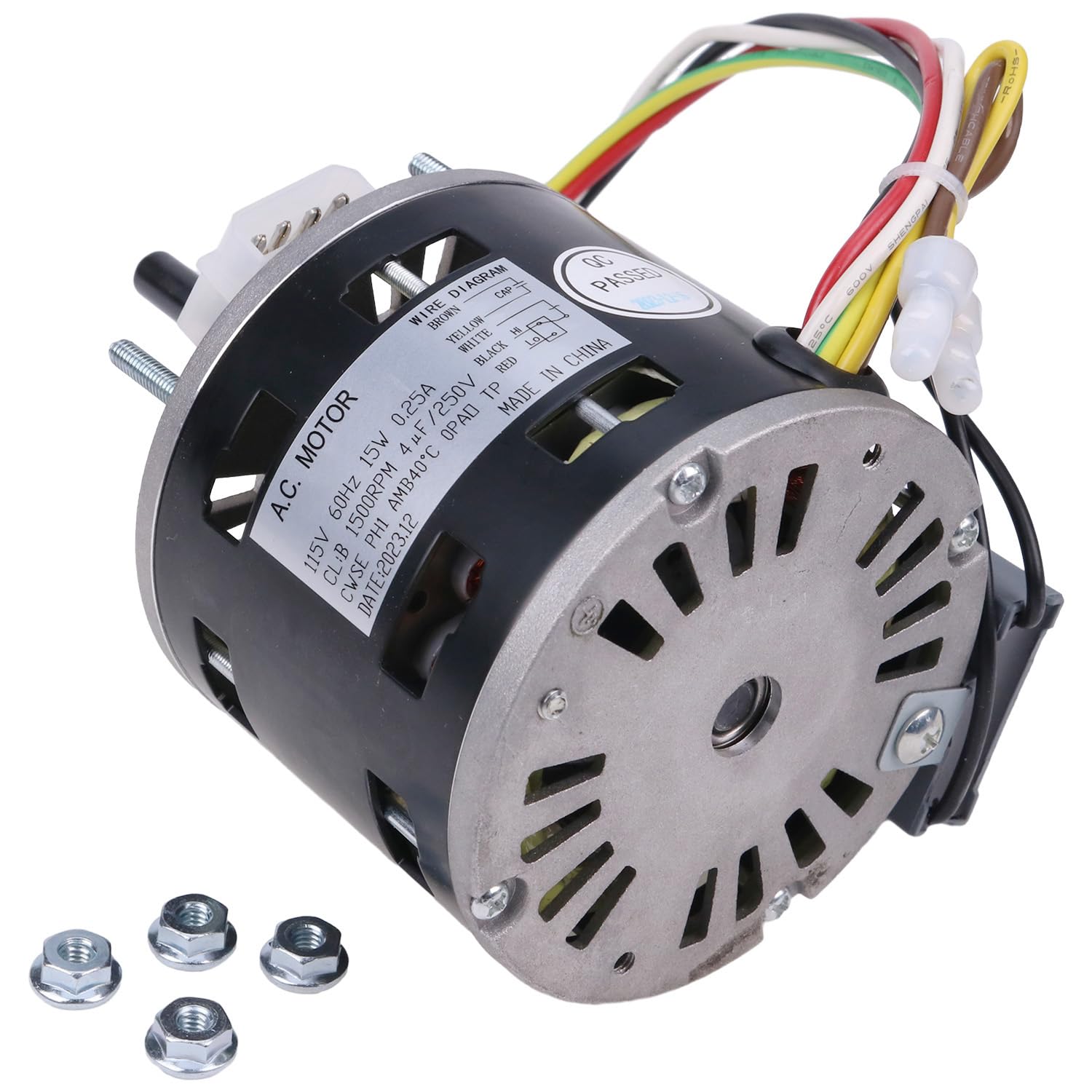 AIVWUMOT 1/50HP Motor Compatible with Fasco D1100 Gemini Loren Cook 7173-1580 GC/GN 142/144 1550/900rpm 115V 60 Hz 1.2/0.7amps 2-Speed Fan Motor