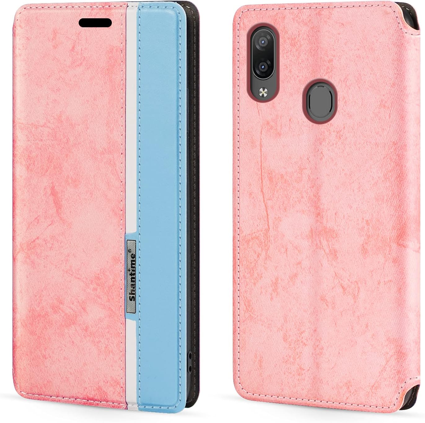 Shantimefor ZTE Optus X Vista Case, Fashion Multicolor Magnetic Closure Leather Flip Case Cover with Card Holder for ZTE Optus X Vista (6.26”)