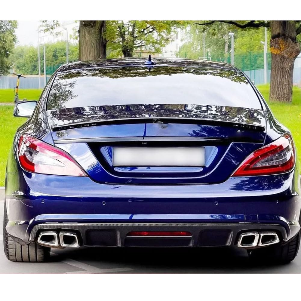 MCARCAR Carbon Fiber Rear Diffuser For Mercedes CLS W218 2011-2014 - CLS300/350/63 AMG Lower Lip Spoiler - View #9
