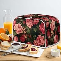 Vista 228 de Marbling Butterfly Print 2 Slice Toaster Dust Cover, Kitchen Small Appliance, Anti Dust and Fingerprint Bread Machine Cover