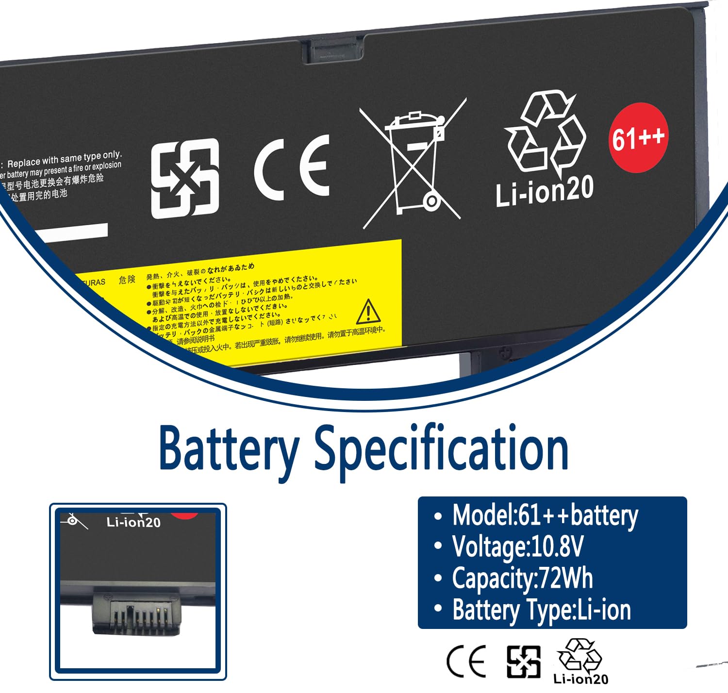 Repuesto Batería 01AV427 AKKU LENOVO 01AV424 72Wh Notebook-Akkus Für LENOVO Thinkpad T470 T480 T570 T580 P51S P52S Batería Compatible Thinkpad P51s A485