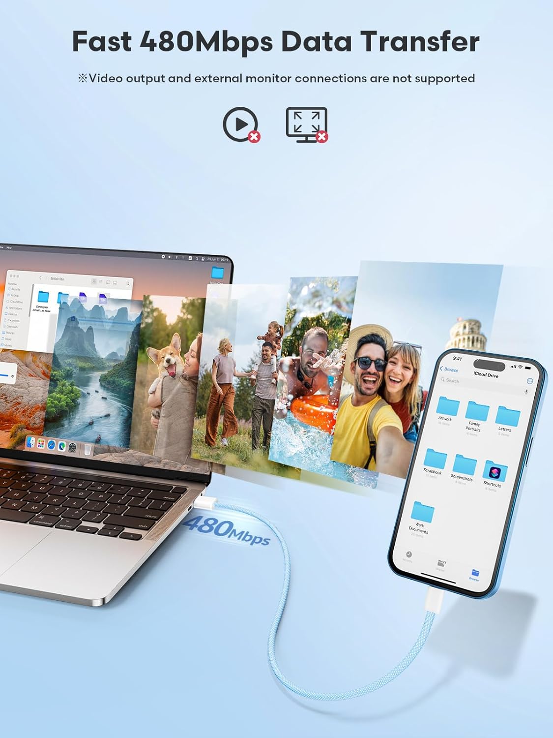 USB C Cable 3FT+6FT+10FT 3-Pack, USB A to USB Type C Charger Cord, 3A Fast Charging Compatible with iPhone 15 16 17 Pro, Samsung S24/S23 S22/Note 20/10, Car Play, Apple iPad Android Accessories thumbnail