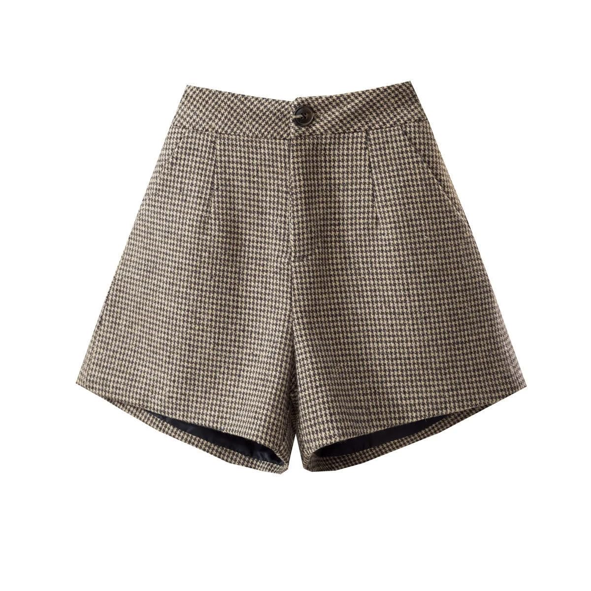 Pantalones cortos para mujer, cintura alta, pantalones cortos de verano, C1., S