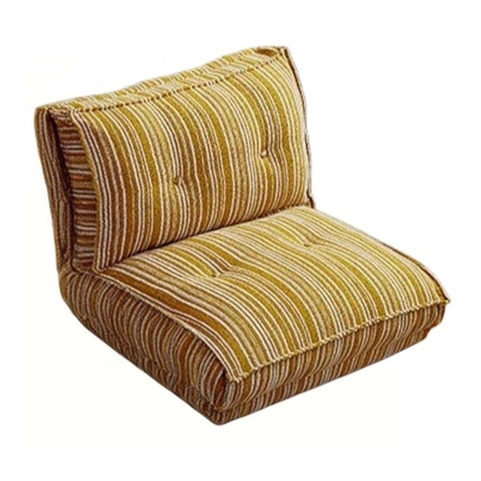WQQYU6HKF sofa chair Folding Lazy Sofa Small Bed for Napping Reclining Lounge Chair with Backrest living room chair(Yellow,Small)