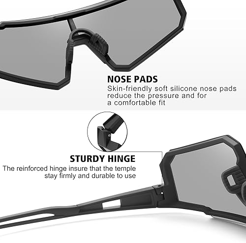 Miniatura 218 de STORYCOAST Lentes de sol deportivos polarizados para hombres y mujeres, para conducir, pesca, ciclismo, bicicleta de montaña, protección UV400